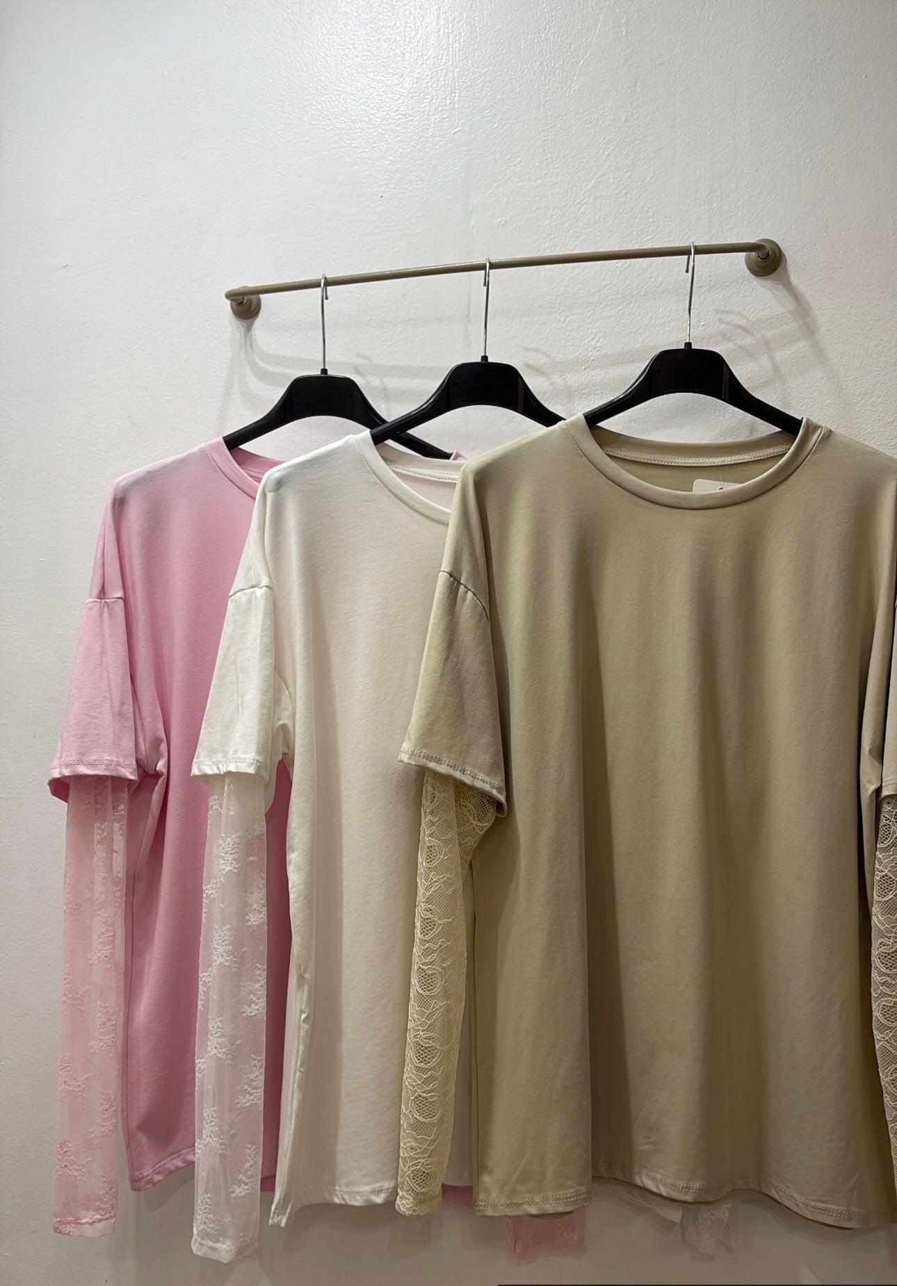 Maglia oversize con pizzo :/