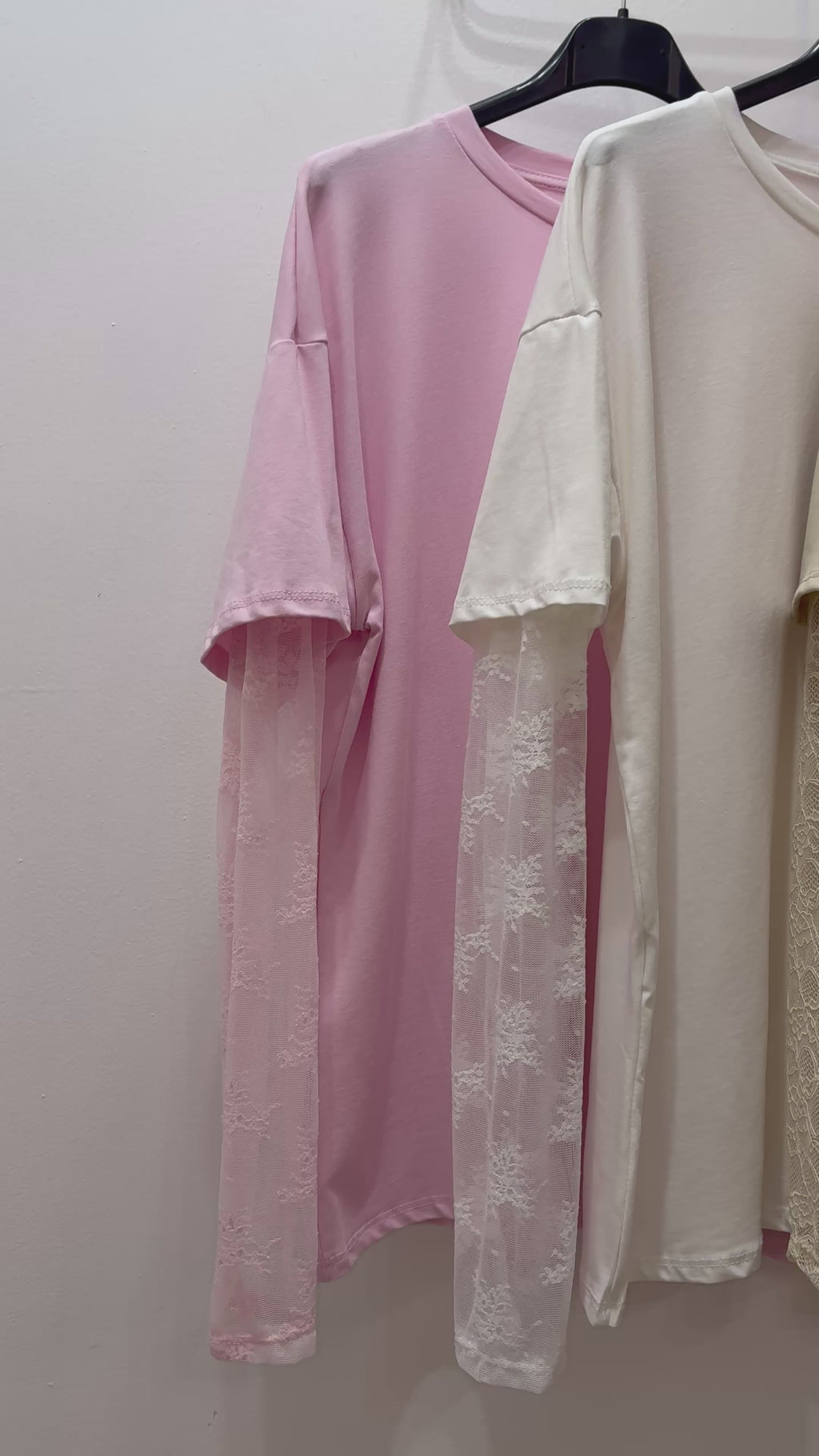 Maglia oversize con pizzo :/